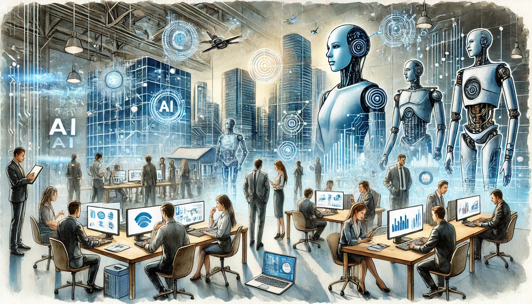 Circular diagram illustrating the virtuous cycle of generative AI from data collection to innovation