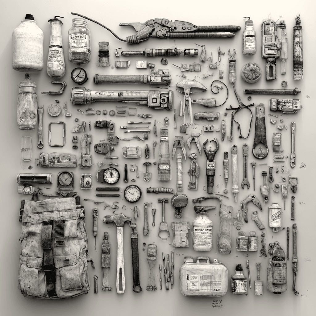 A sprawling network of interconnected tools and APIs illustrating the complexity of unmanaged agent integrations